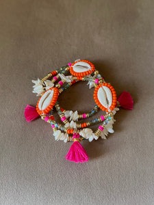 Seashell and Puca Bracelets Set