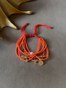 Coral Adjustable Bracelet