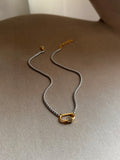 Metal Mix Carabiner Necklace