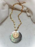 Nacar St. Benedict Chain Necklace