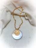 Nacar St. Benedict Chain Necklace