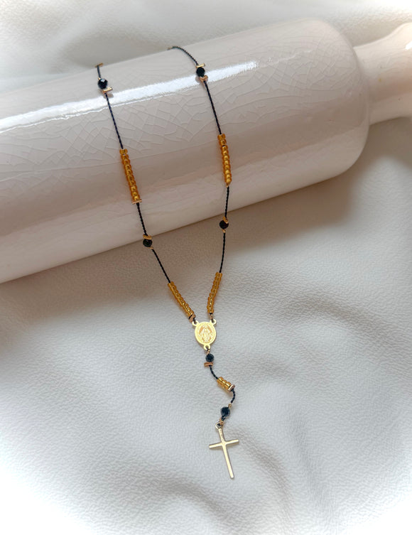 Rosary Gold /Black
