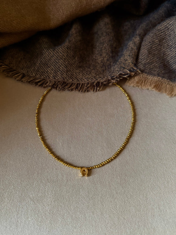 Mini Horseshoe Beaded Necklace