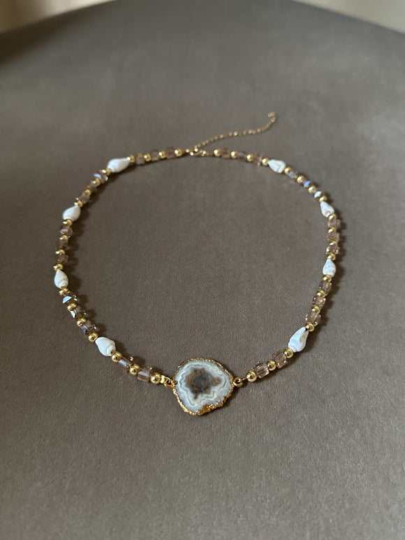 Solar Crystal Quartz Necklace