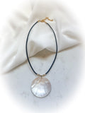 Black Cord Nacar Necklace