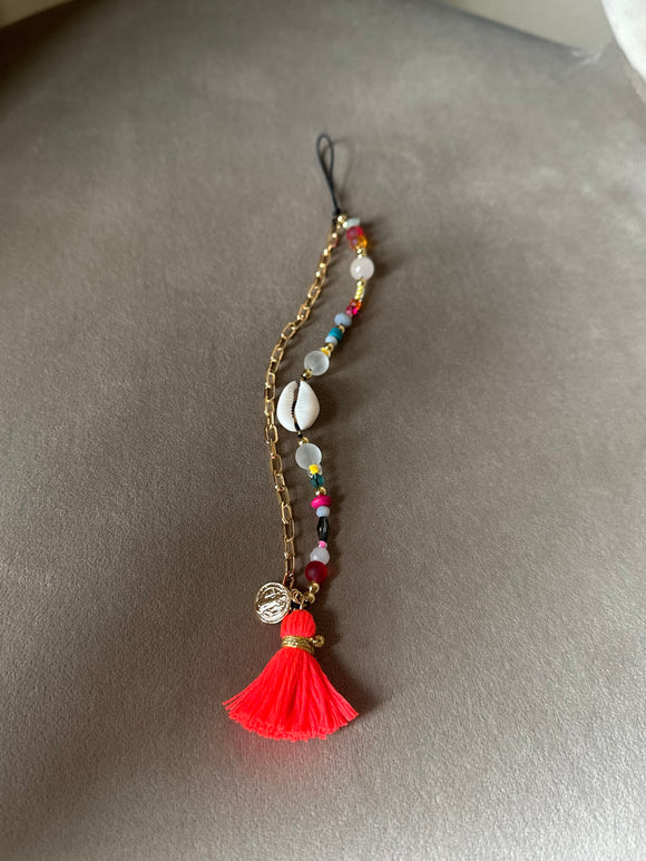 Coral Shell Phone Strap