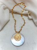 Nacar St. Benedict Chain Necklace