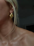 Stainless Steel Gold Earrings