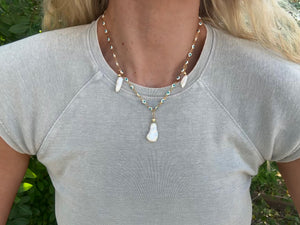Evil Eye Pearl Necklace