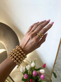 10MM Gold Roundie Adjustable Chain Bracelet