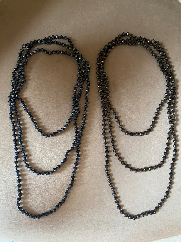 Long wrap around necklace deals